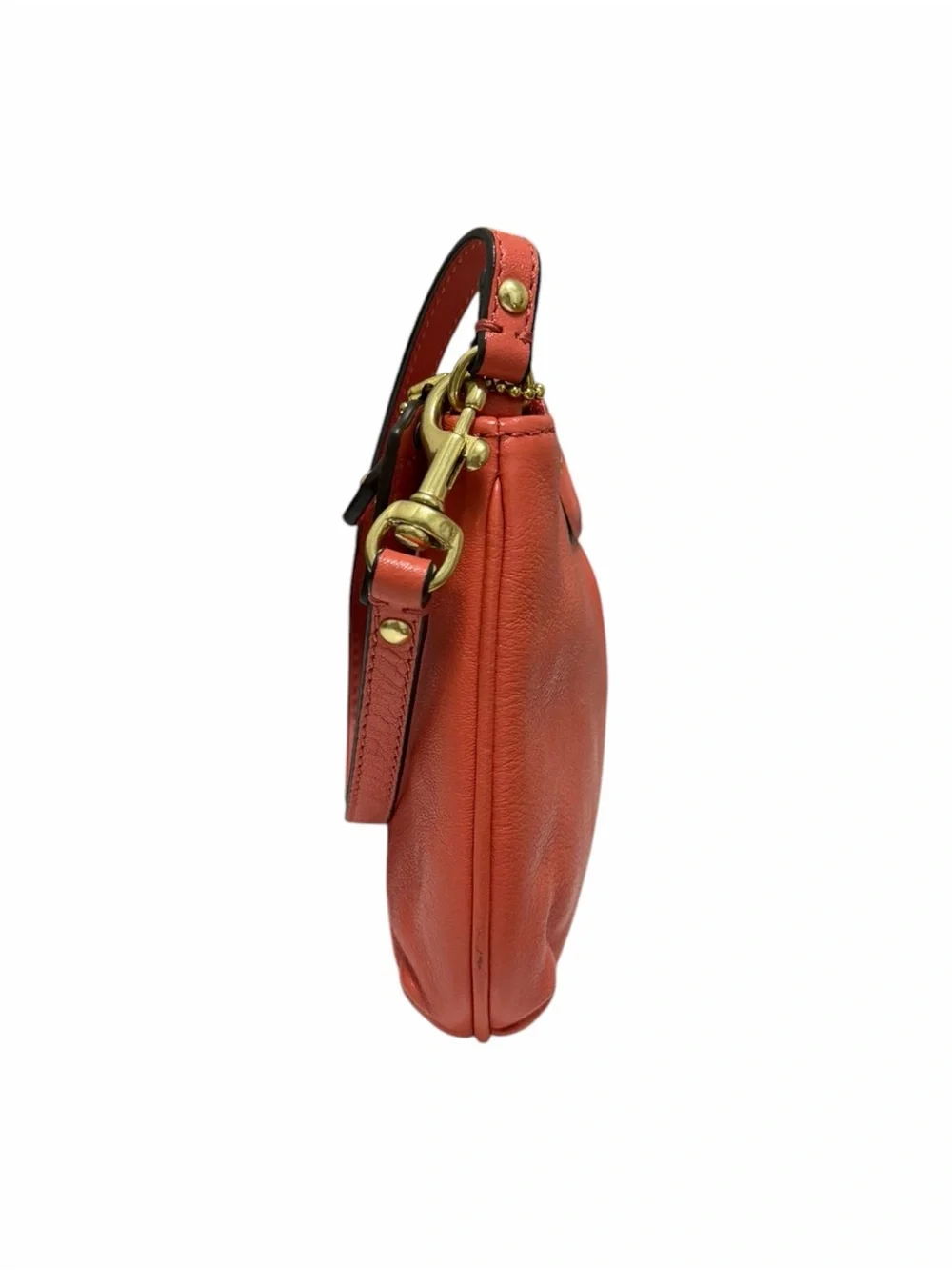 Coach Salmon Leather Wristlet